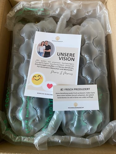 Customer photo review of Geschenk-Glas "Ein kleines Dankeschön"