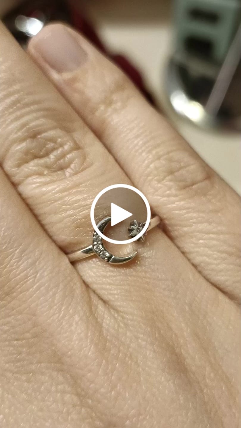 Customer video review of Anillo Luna y Estrella