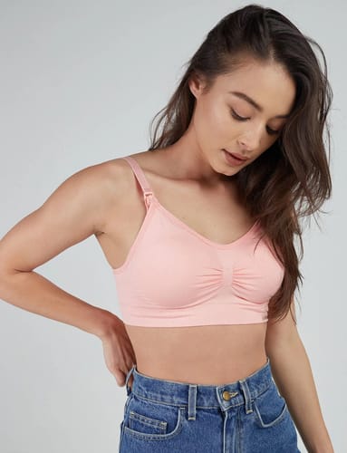 Customer photo review of Lovemère Seamless Nursing Bra