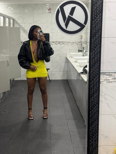 Customer photo review of Mirri Dress - Yellow lime- PRE ORDER