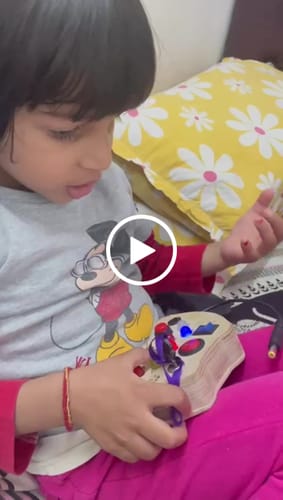 Customer video review of Tinker Pad Montessori Busy Board-V2