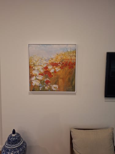 Customer photo review of Poppies and Larkspur II, by Danhui Nai