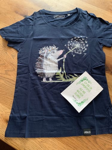 Customer photo review of Igel mit Pusteblume  - Damen Premium Organic Shirt
