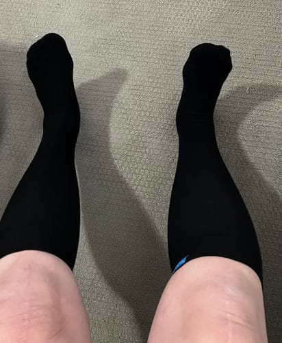 Customer photo review of Performance Eucalyptus Compression Socks