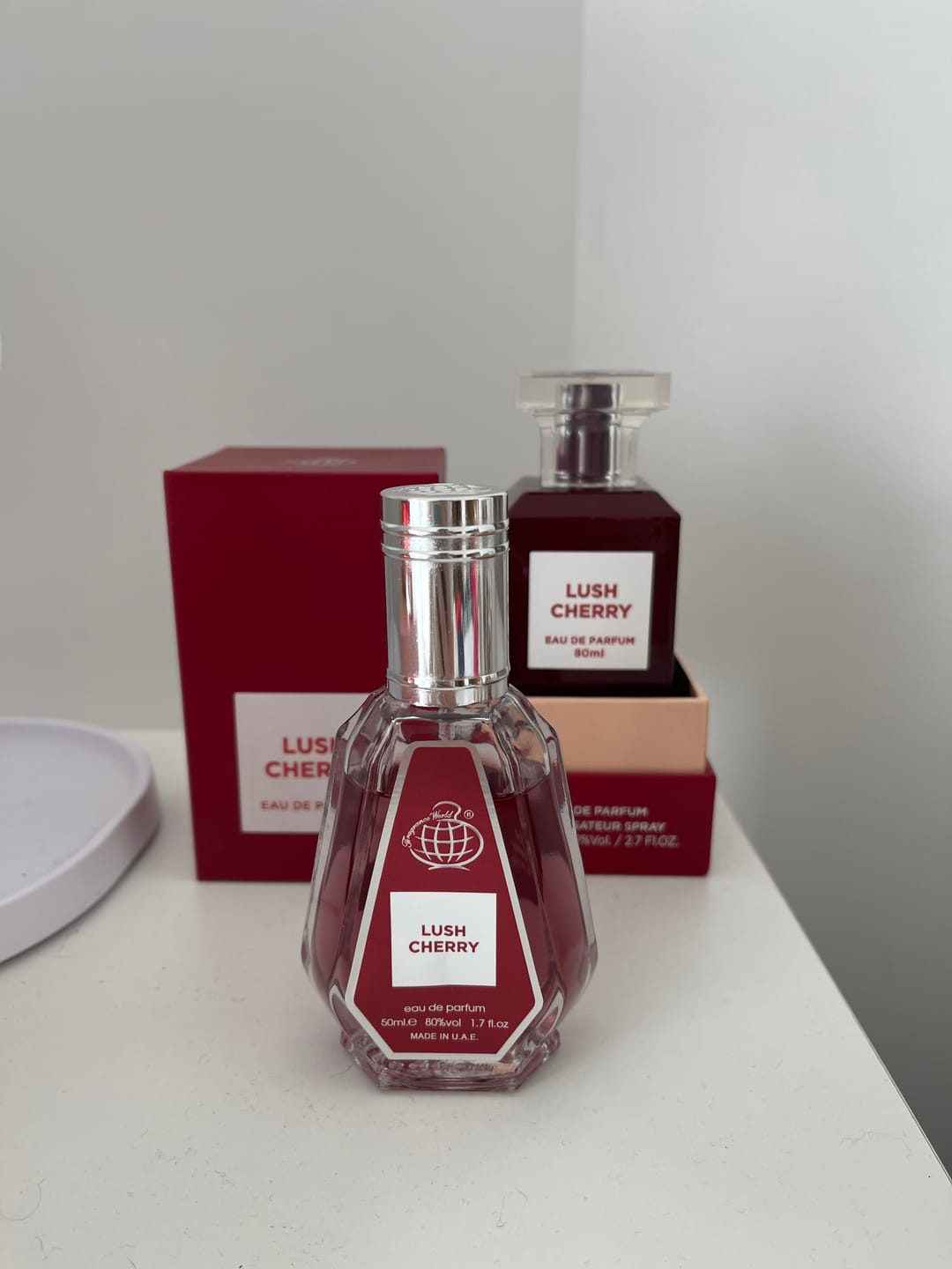 Customer photo review of Eau de Parfum Lush Cherry - Fragrance World 80 ML