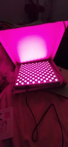 Customer photo review of Therma Glow – Die Revolution der Rotlichttherapie