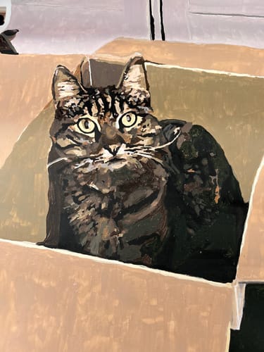 Customer photo review of Custom Paint By Numbers Kit - Upload Your Photo - Brush Set Included