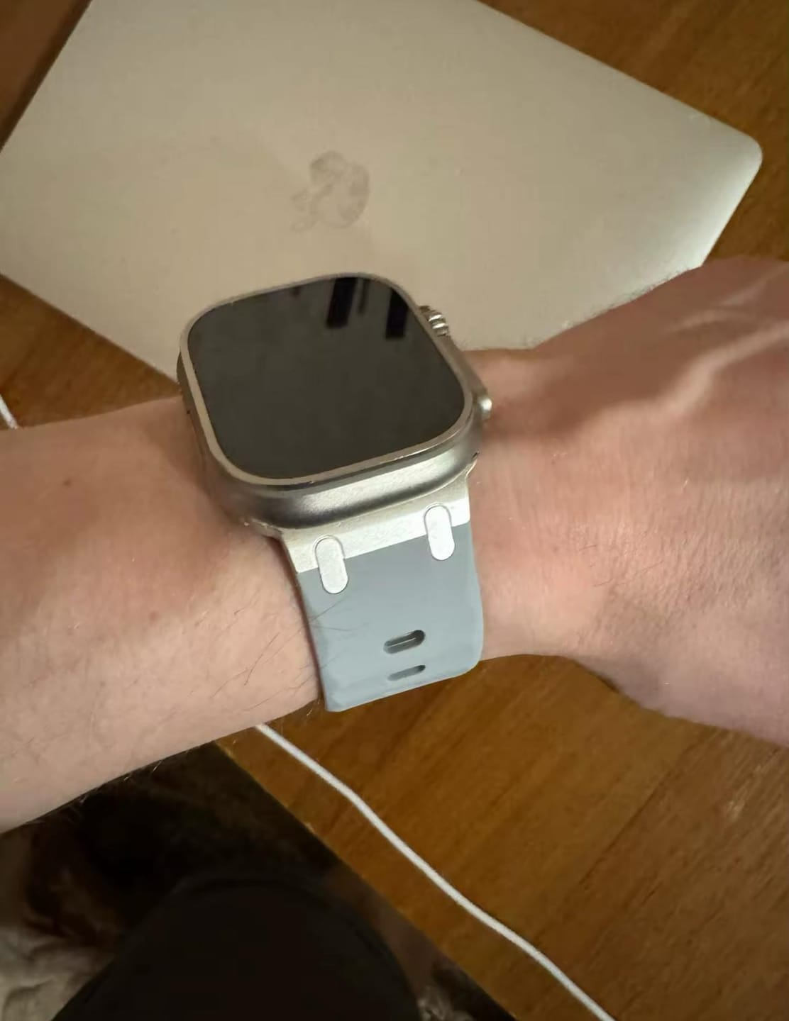 Customer photo review of Soft Silicone 2.0 Strap for Apple Watch