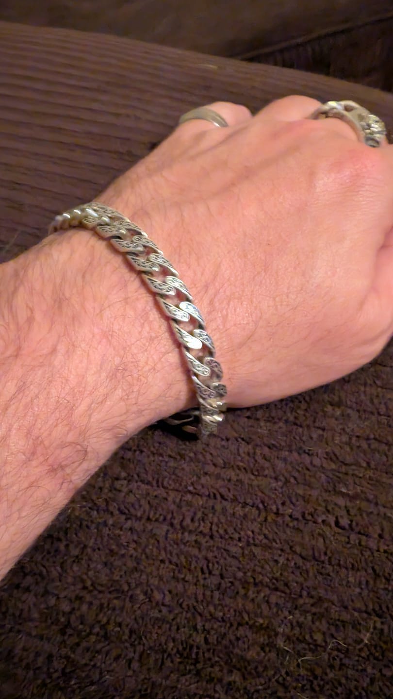 Customer photo review of ANCIENT CUBAN. - 925 STERLING SILVER