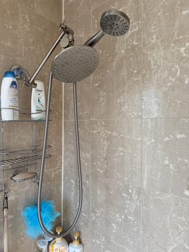 Customer photo review of 3-Spray Dual Shower Head with Adjustable Shower Arm