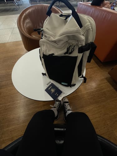 Customer photo review of Blast 28L-38L Extended Mesh Carry On Travel Backpack