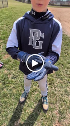 Customer video review of Jax Batting Gloves | Shadow Navy | Strap Cuff