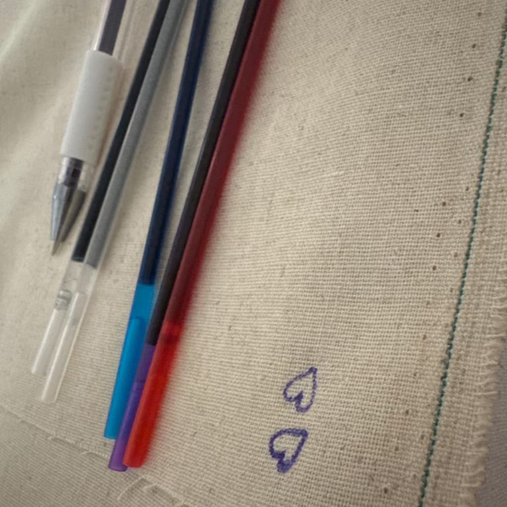 Customer photo review of Heat Erasable Pens for Fabric