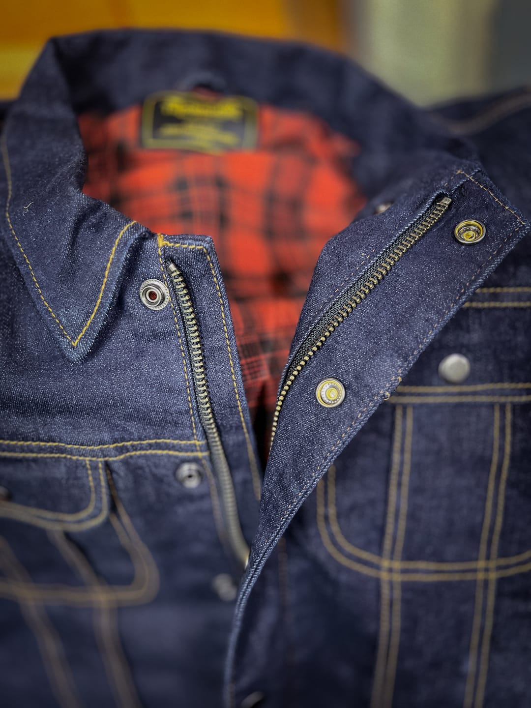 Customer photo review of zero: denim riding jacket