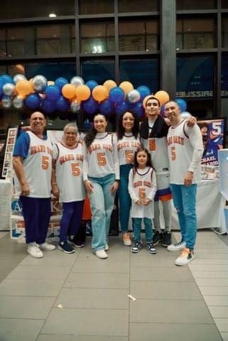 Customer photo review of Custom Black White Side Gradient Patttern Double Side Sports Uniform Basketball Jersey