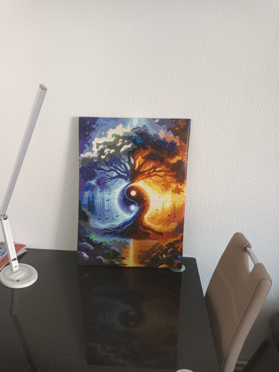 Customer photo review of Malen nach Zahlen - Yin und Yang Baum