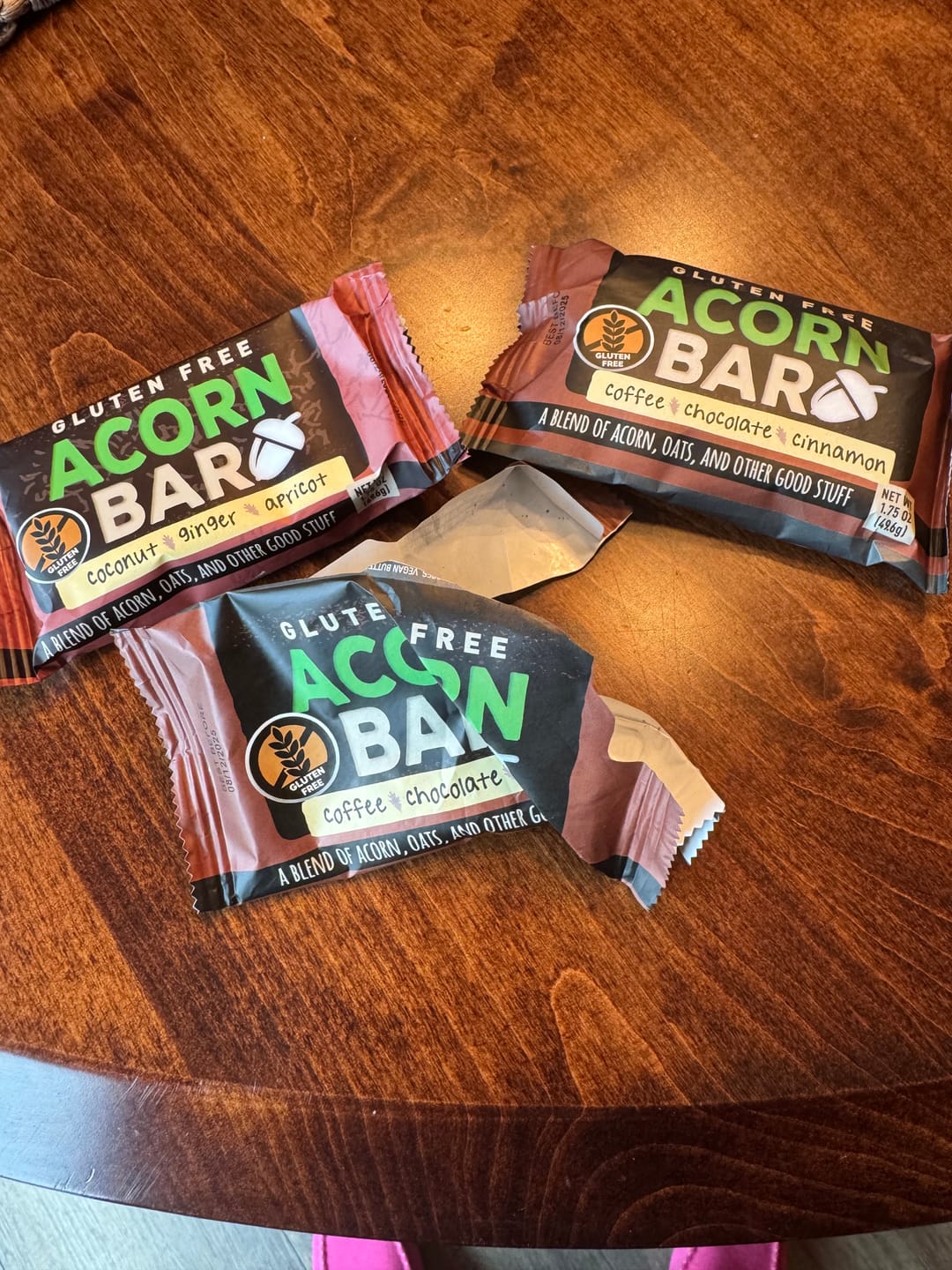 Customer photo review of AcornBar - Purely Vegan, Dairy-Free & Gluten-Free Gourmet Snack Bars
