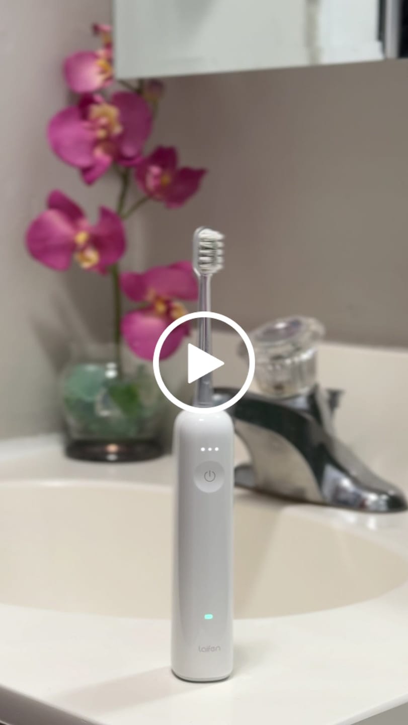 Customer video review of Laifen Wave toothbrush heads 6-pack
