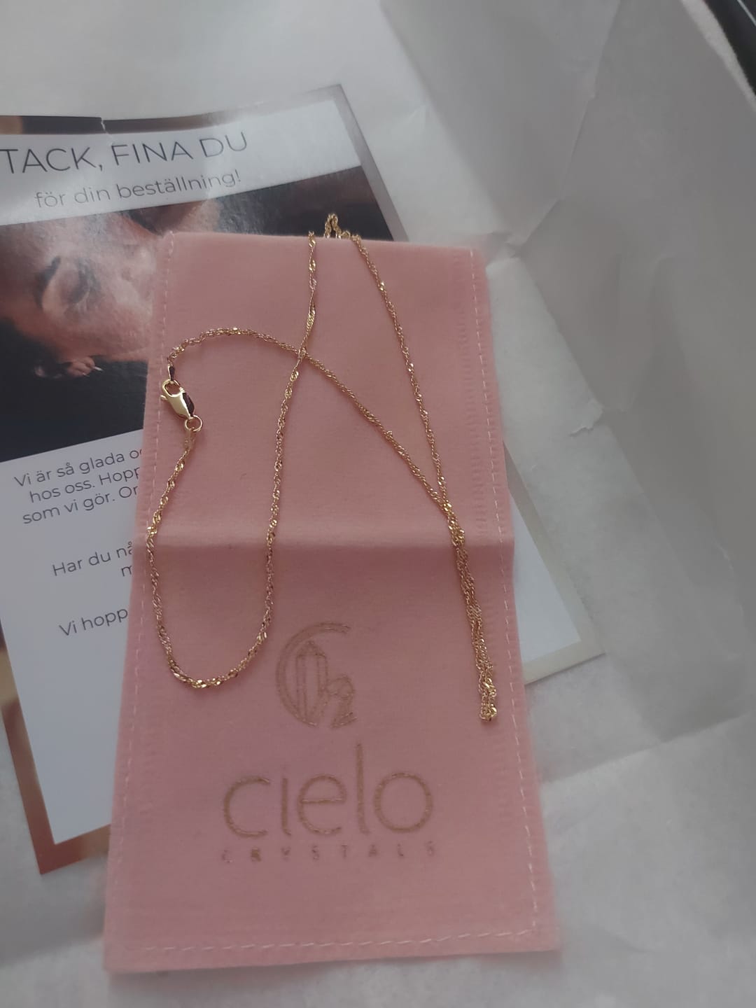 Customer photo review of Guldkedja Singapore