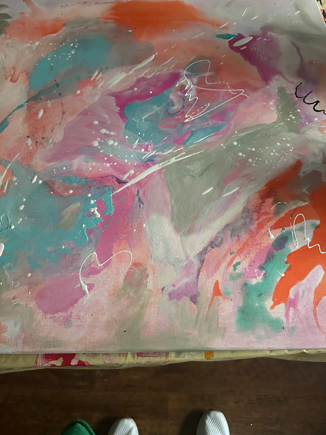 Customer photo review of Acrylfarbe - Coelinblau