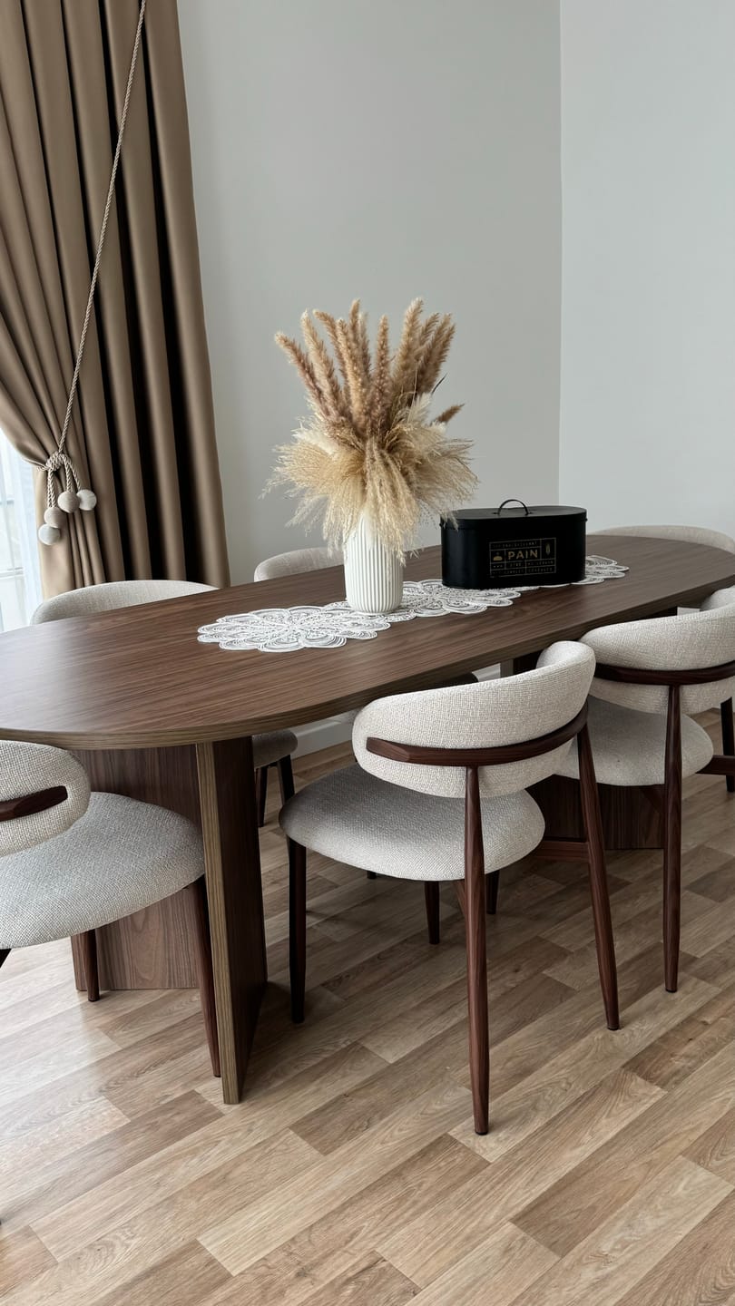 Customer photo review of Silla de comedor nórdica acero nogal Olimpo