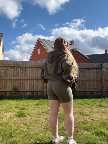 Customer photo review of Walkies Ready® - Cycling Shorts - Olive Green