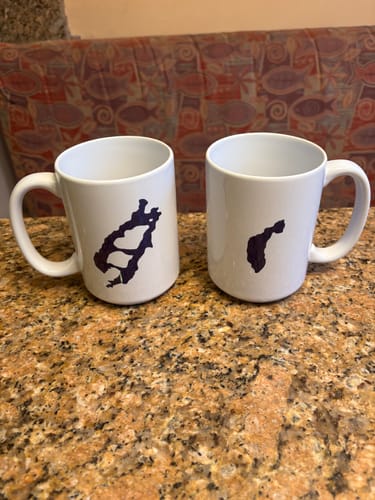 Customer photo review of Custom Lake Mug White 15oz.