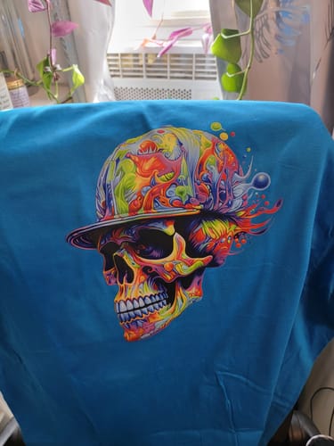 Customer photo review of DTF Starter Bundle: A3+(13x19) Hot Peel, 500g Soft Powder & 100ml Ink Set