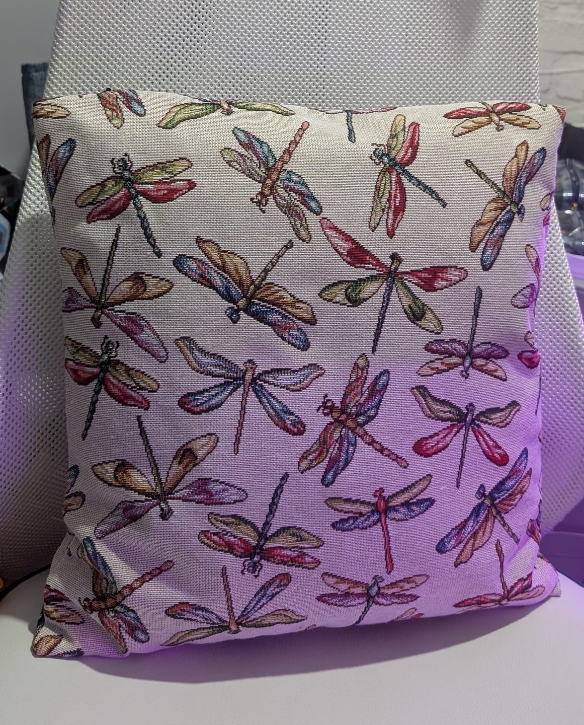 Customer photo review of Dragonflies Tapestry Fabric
