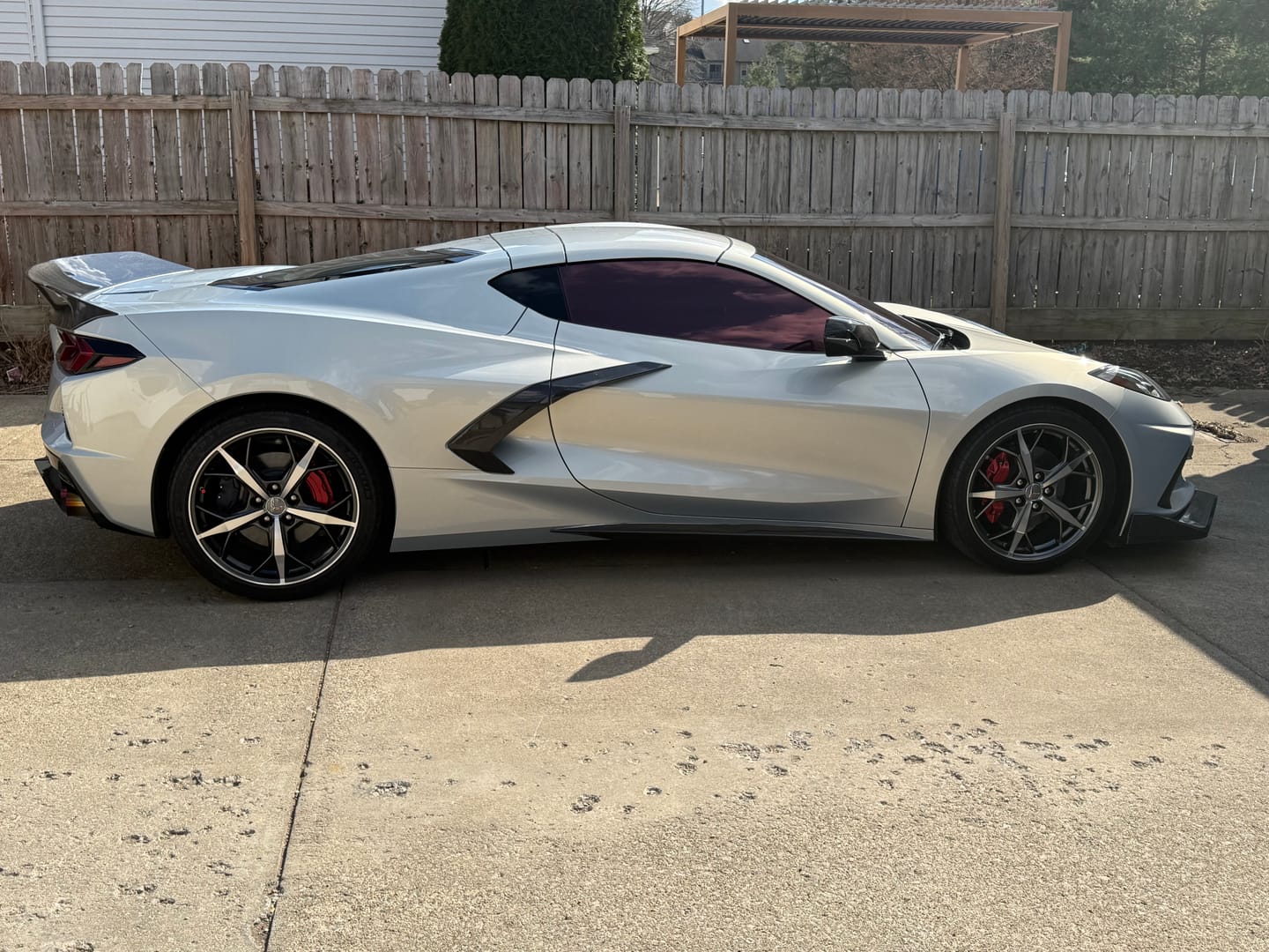 Customer photo review of Corvette C8 Ducktail Rear Trunk Spoiler