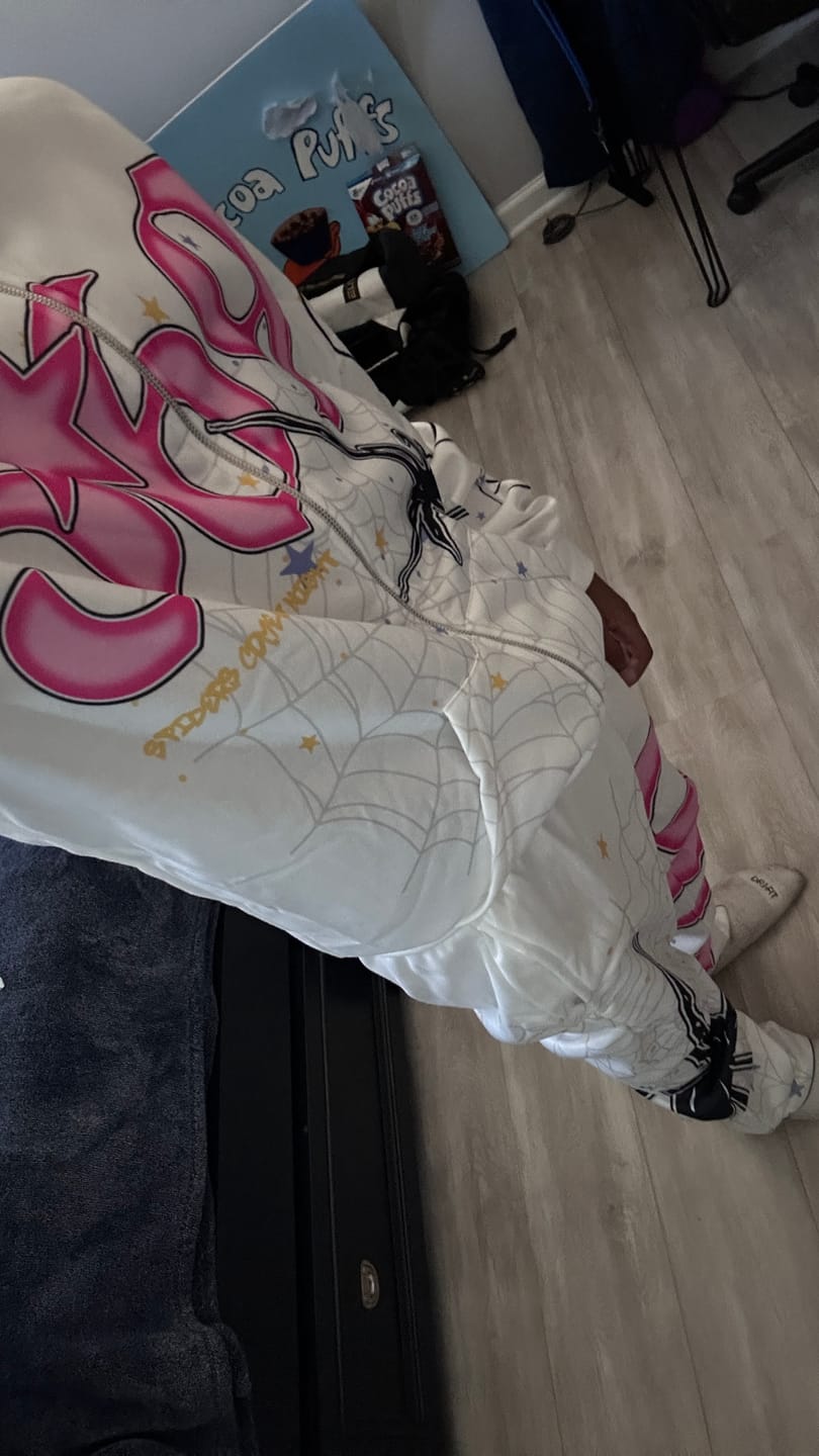 Customer photo review of Spider Full Zip Hoodie & Flare Sweatpants Set