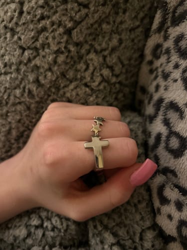 Customer photo review of Plain Cross Ring