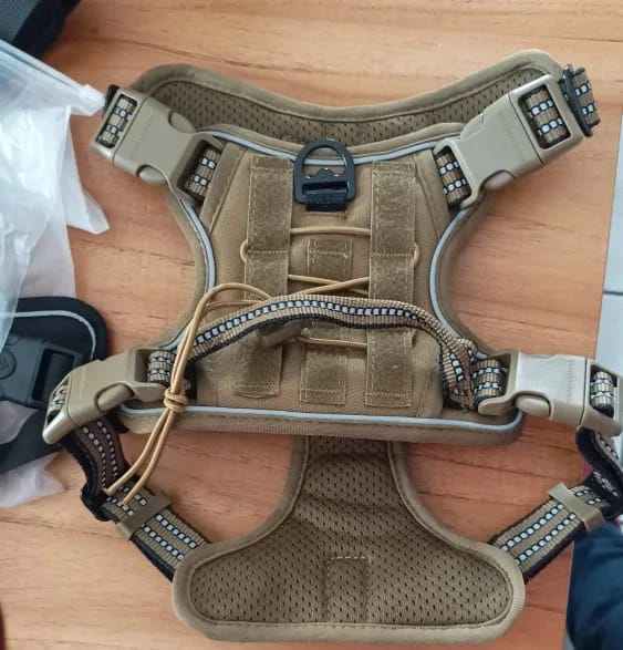 Customer photo review of Tactical Adjustable Breathable Dog Harness for Medium Large Dog