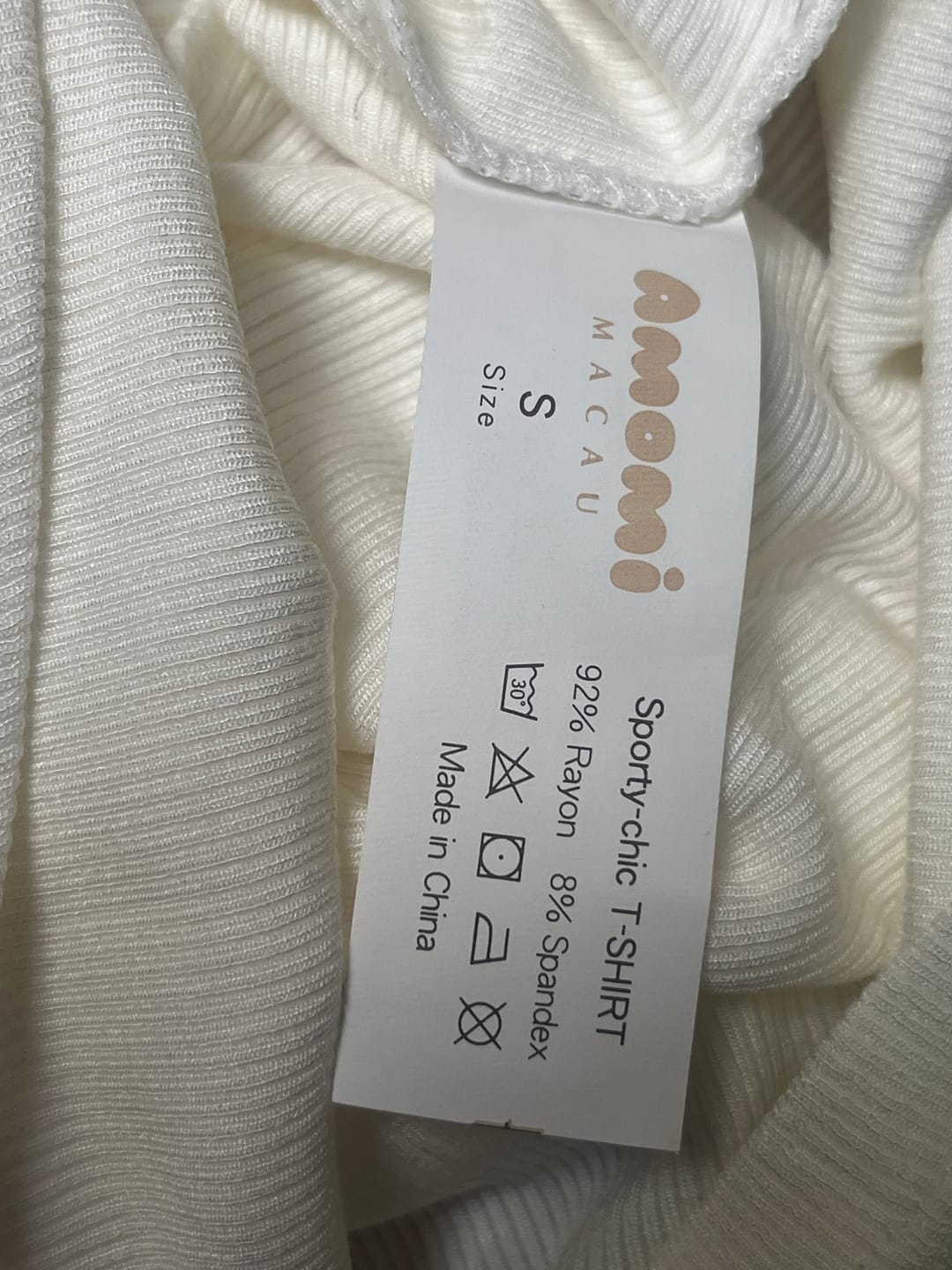 Customer photo review of 羅紋布短版Ribbed Tee