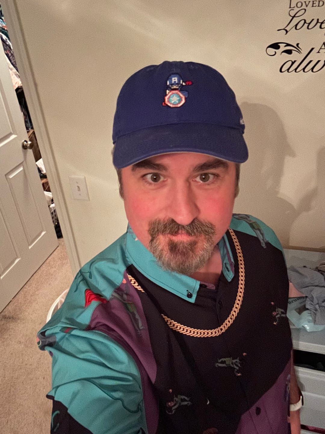 Customer photo review of Captain America "Pixel Patriot" – Dad Hat