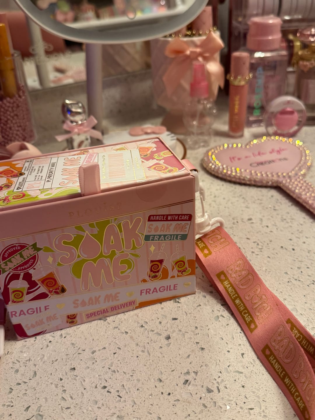 Customer photo review of P.Louise Soak Me Smoothie Lip Oil Bundle
