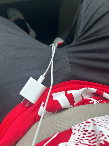 Customer photo review of Saint Vanity Griffin Tee Red/White