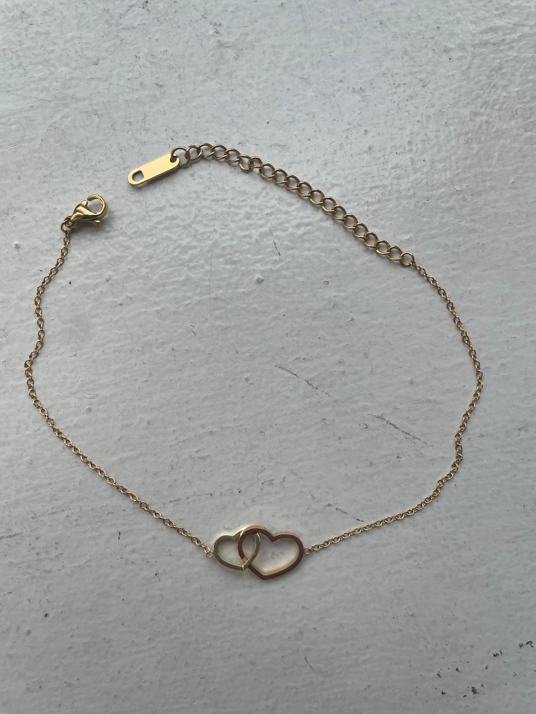 Customer photo review of Heart Link Anklet