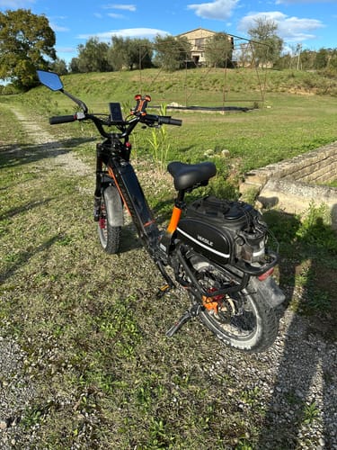 Customer photo review of Vakole Waterproof Bike Rack Bag With Large Capacity(17-35L)