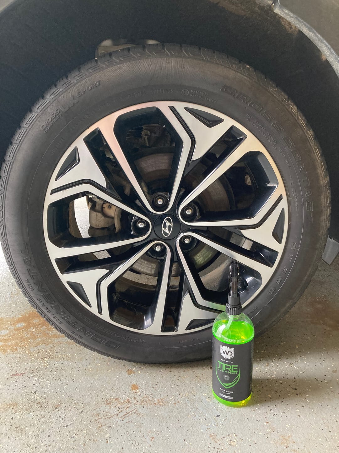 Customer photo review of Tire Cleaner 32oz.