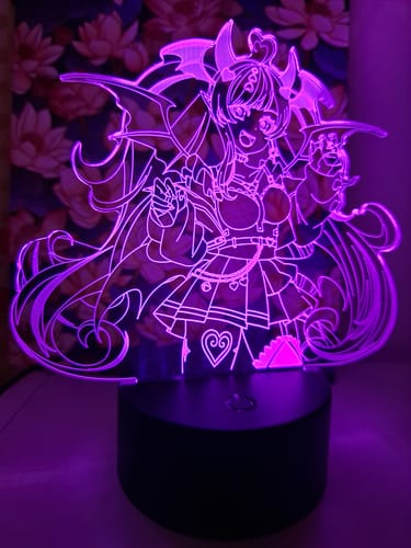 Customer photo review of Ironmouse Otaku Lamp (VShojo)