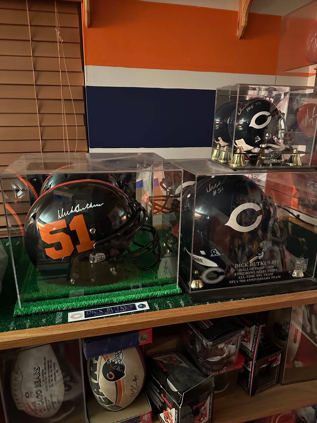 Customer photo review of Acrylic Full Size Football Helmet Display Case - Clear (A002/V44)
