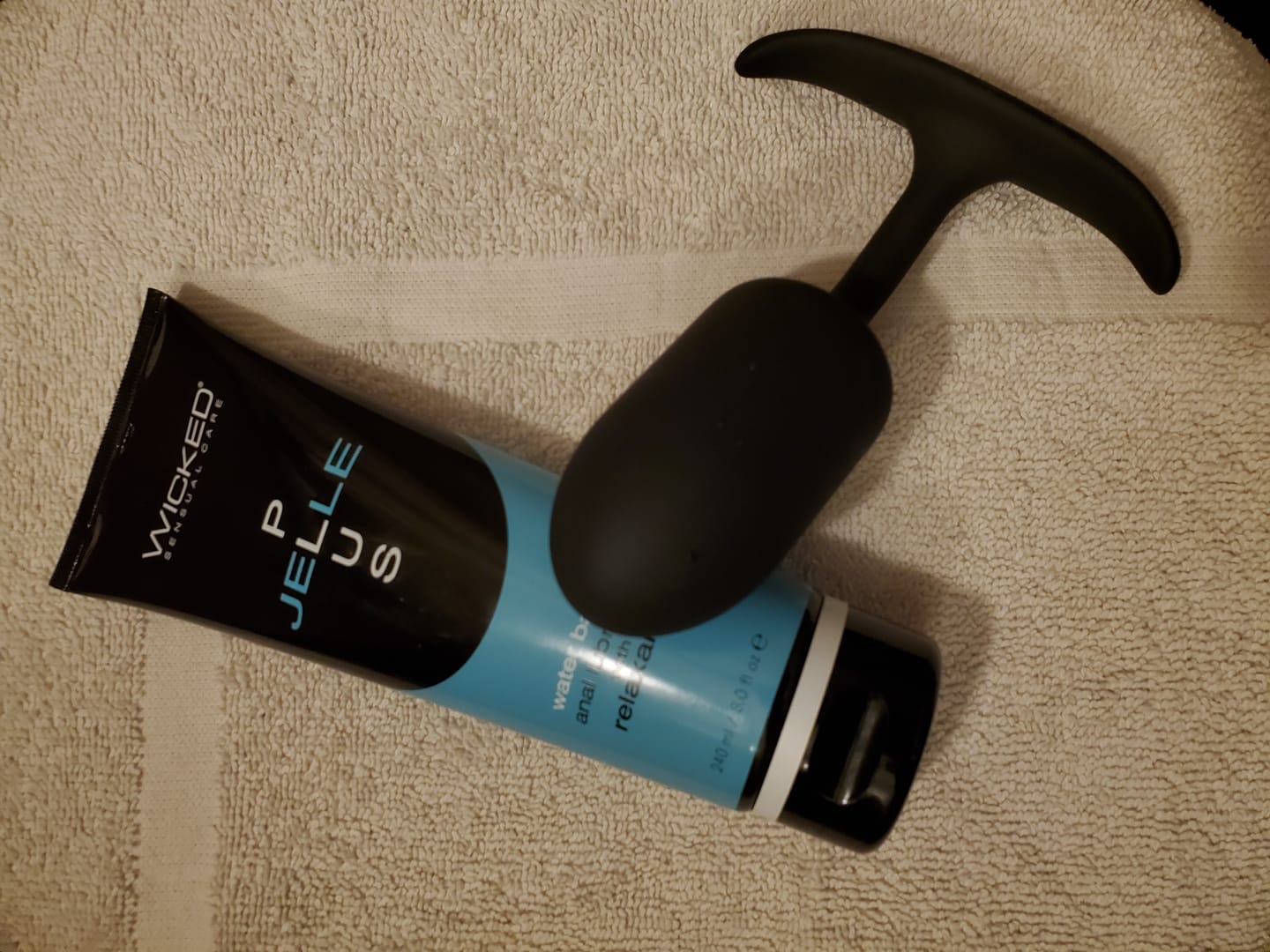 Customer photo review of Vibrating Weighted Silicone Anal Plug