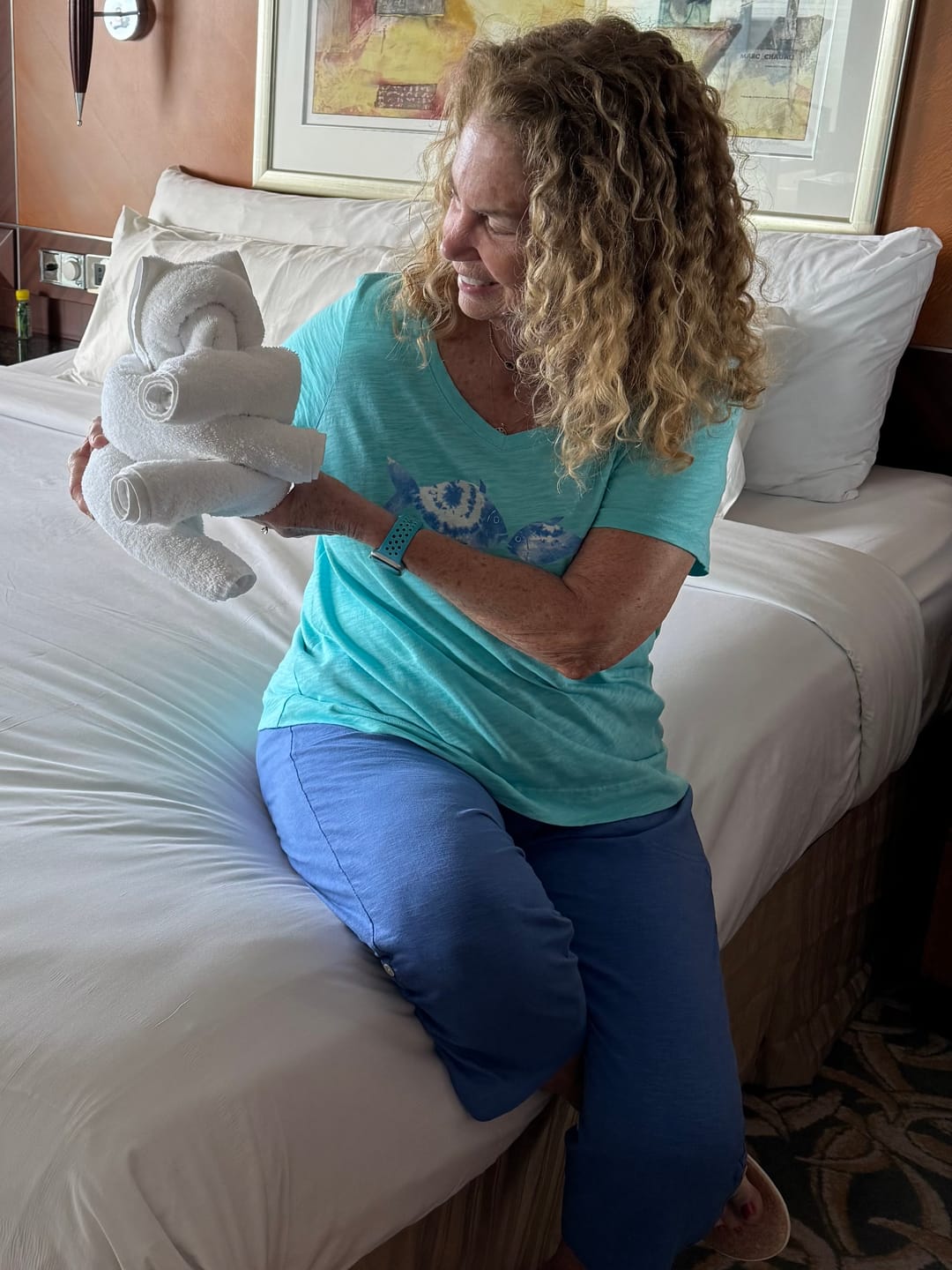 Customer photo review of Classic Beach Cotton Pants