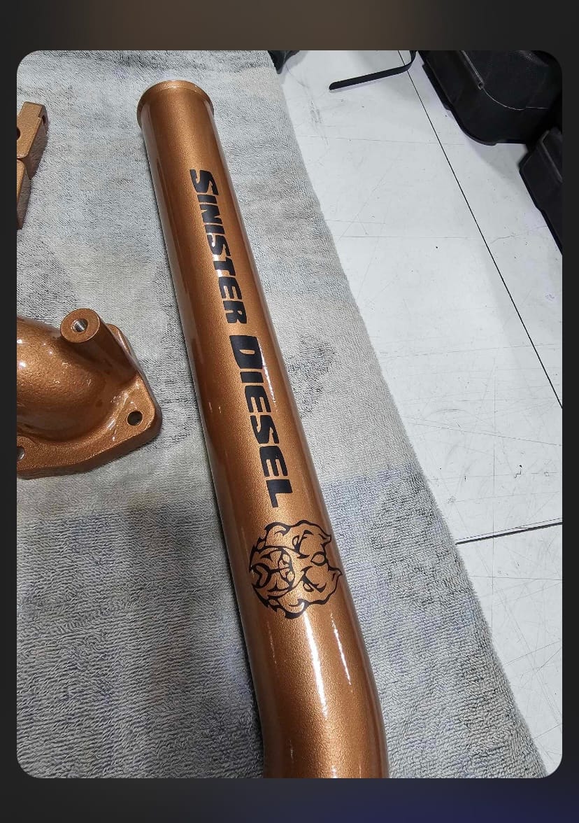 Customer photo review of 2003-2018 Cummins Radiator Pipe (SDG-RADTUBE-CUMN)