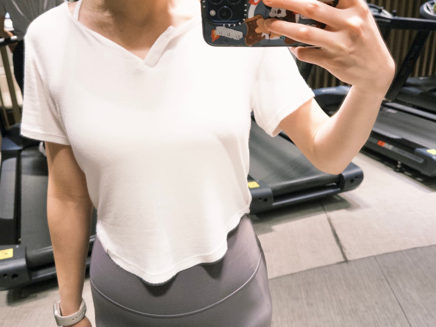 Customer photo review of 羅紋布短版Ribbed Tee