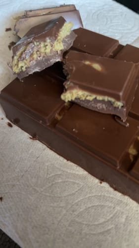 Customer photo review of Viral Pistachio Stuffed Bar Kit