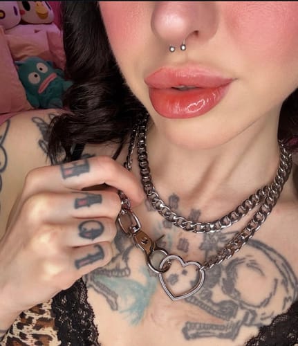 Customer photo review of LoveChains™ - Lock & Key Slip Chain
