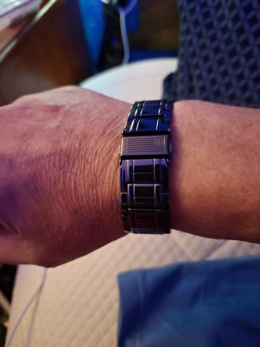 Customer photo review of Special Offer! Paladin M109A7 Howitzer Titanium Copper Magnetic Bracelet: Helps Pair Veterans With A Service Dog Or Shelter Dog