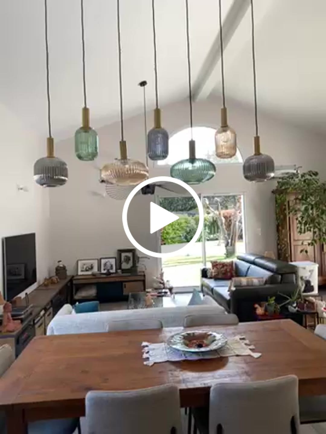 Customer video review of Suspension chic en verre vintage CRISTALI | 100% Personnalisable
